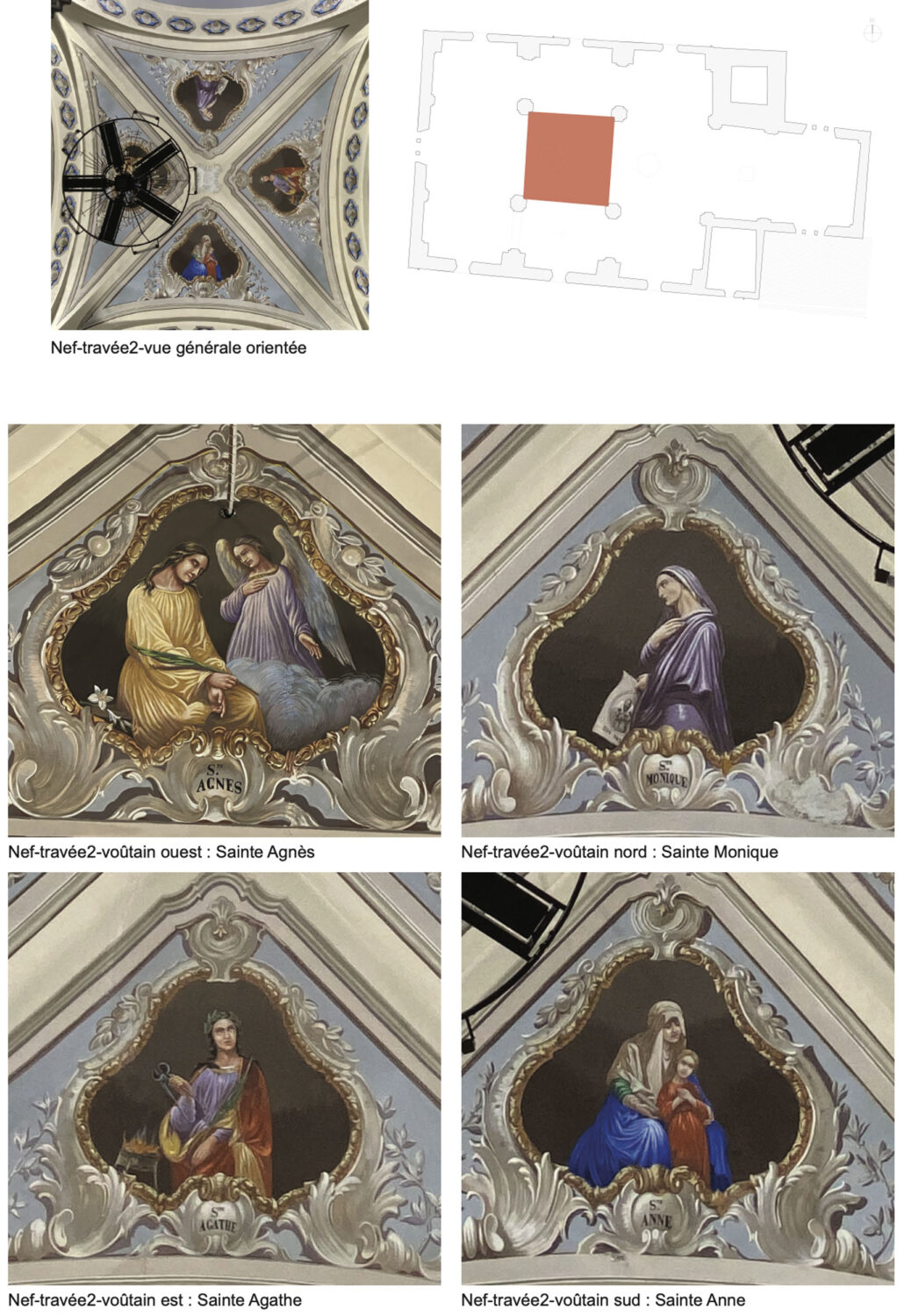 04W-Nef-travée2-peintures-sur-voûte-(Albéric-Dervault-et-Aurélie-Randon) Nef travée2 peintures sur voûte (Albéric Dervault et Aurélie Randon)